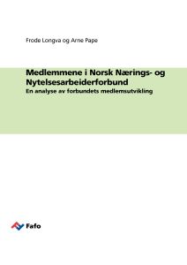 Medlemmene i Norsk Nærings- og Nytelsesarbeiderforbund