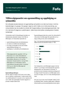 Tillitsvalgtpanelet om egenmelding og oppfølging av sykmeldte