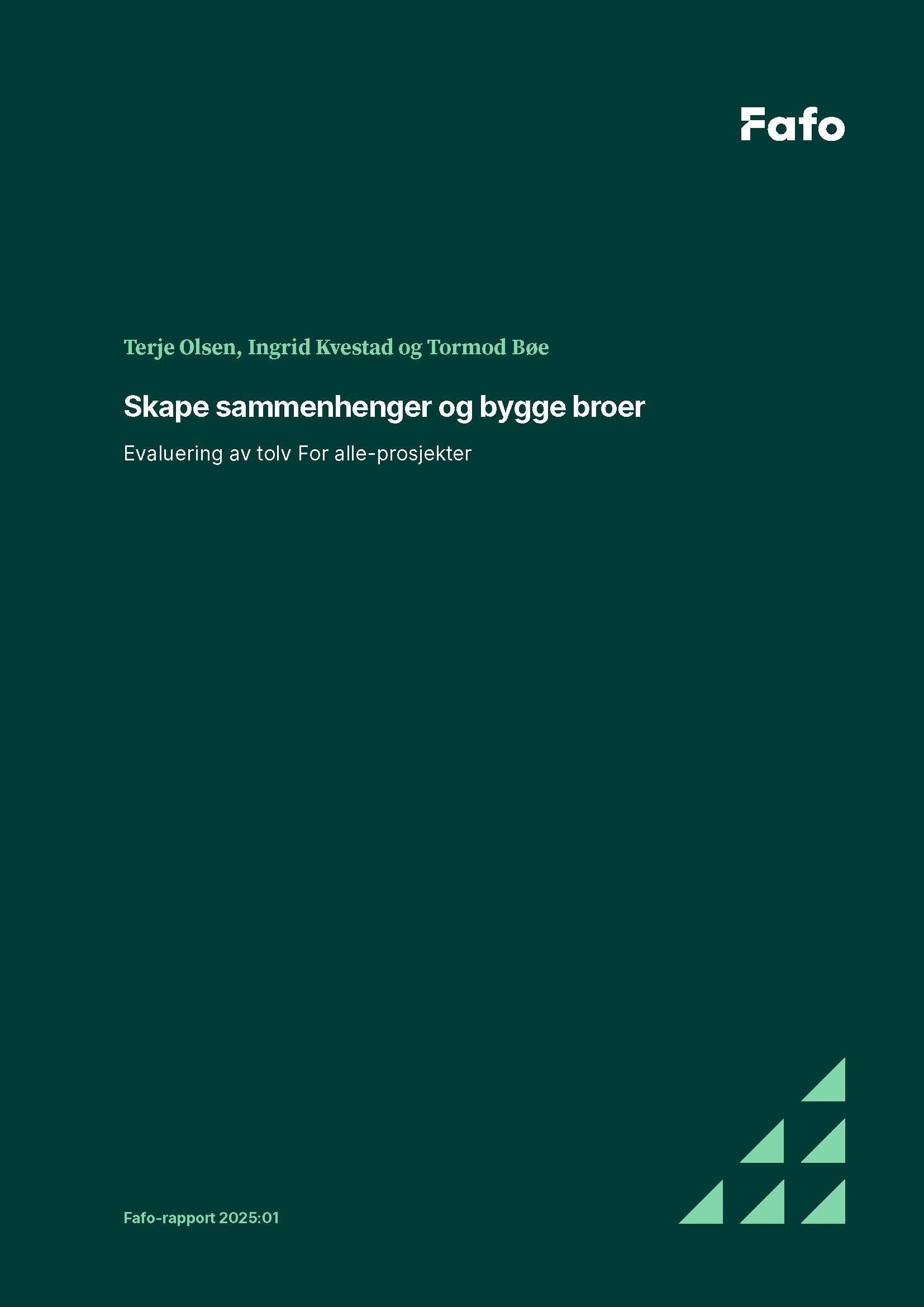 Skape sammenhenger og bygge broer