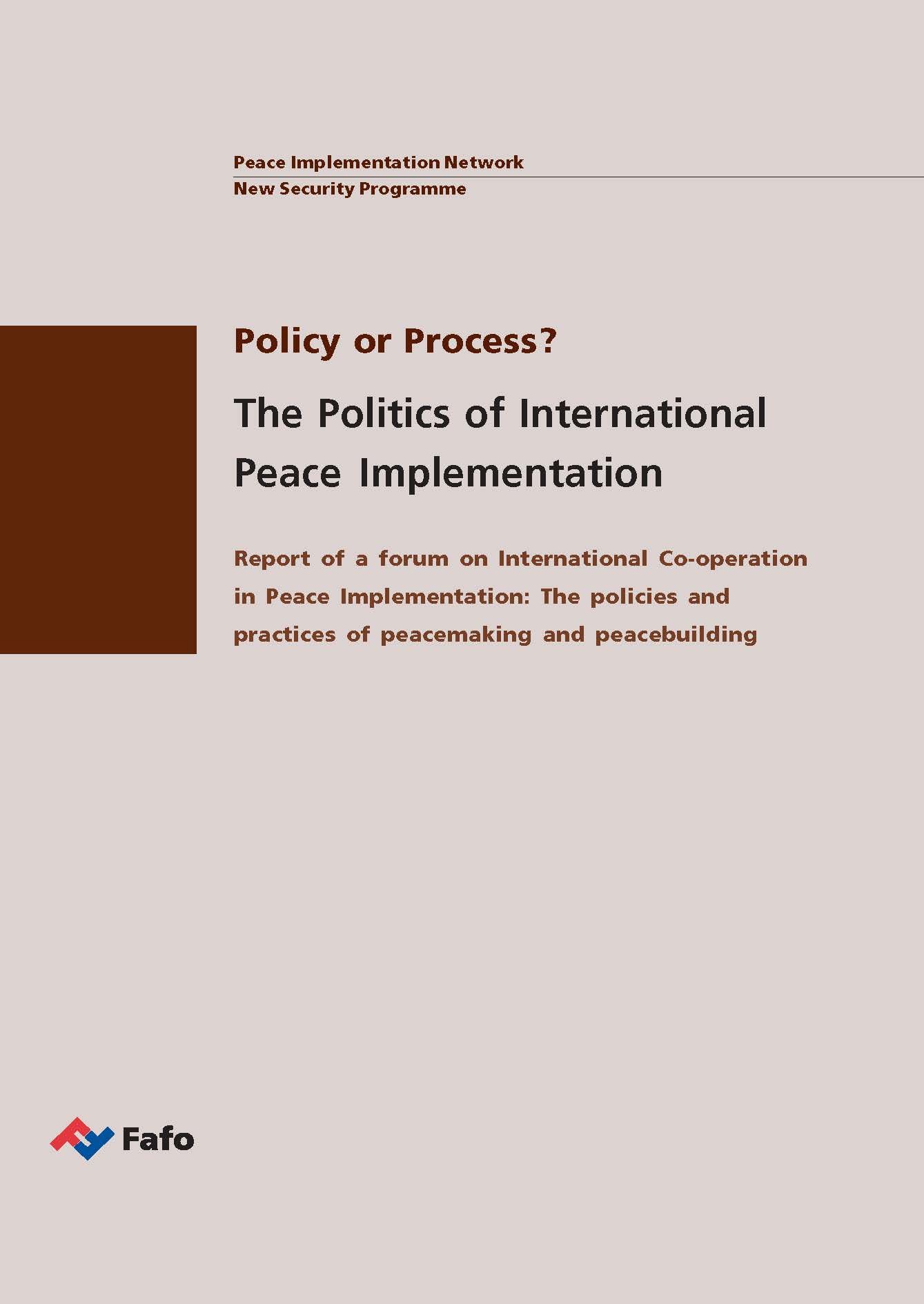 Policy or Process?