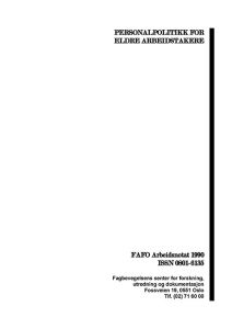 Personalpolitikk for eldre arbeidstakere