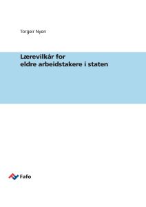 Lærevilkår for eldre arbeidstakere i staten