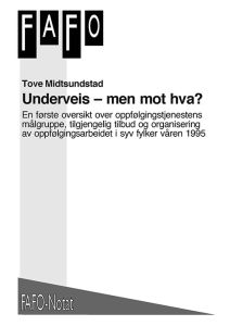 Underveis – men mot hva?
