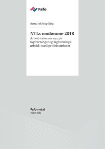 NTLs omdømme 2018