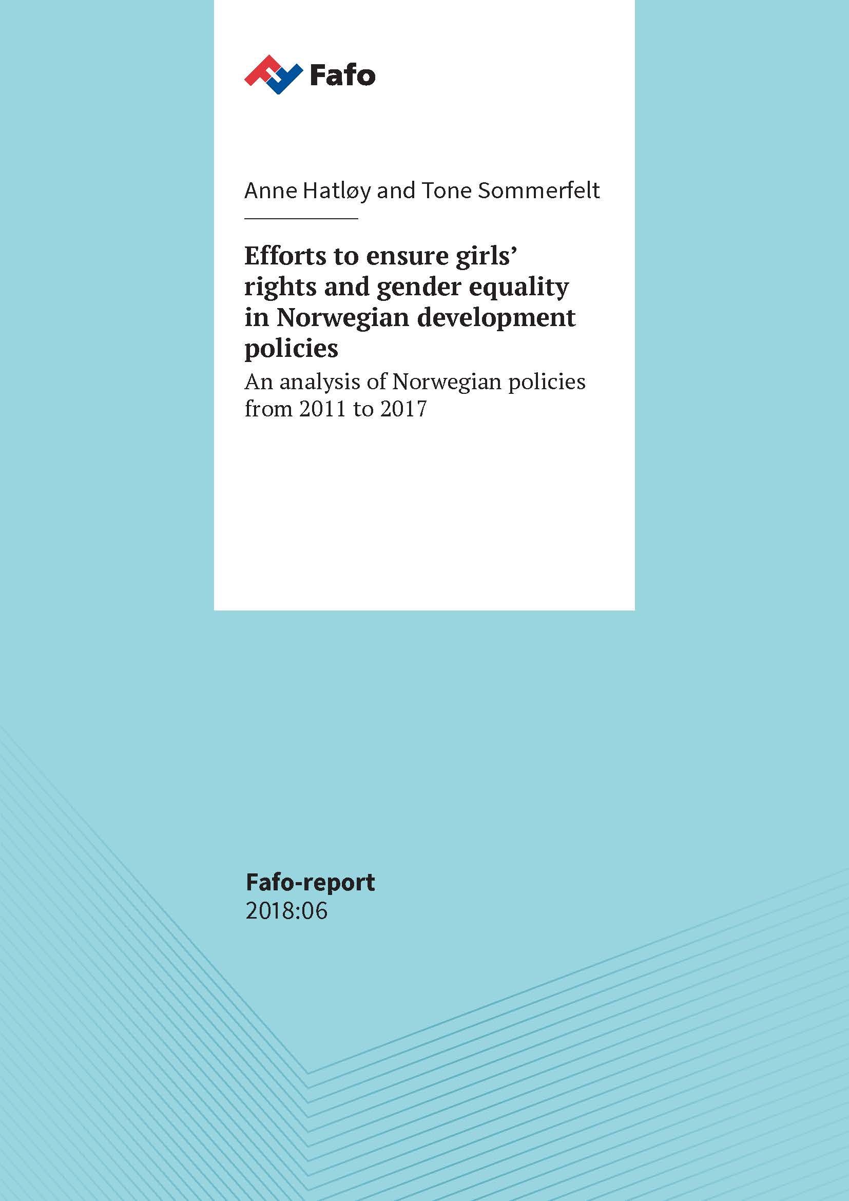 Efforts to ensure girls’ rights and gender equality in Norwegian development policies