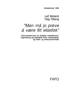 Man må jo prøve å være litt elastisk