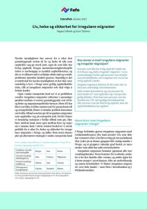 Liv, helse og sikkerhet for irregulære migranter