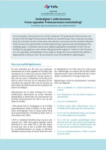 Veldedighet i velferdsstaten. Hvem oppsøker Frelsesarmeens matutdeling?