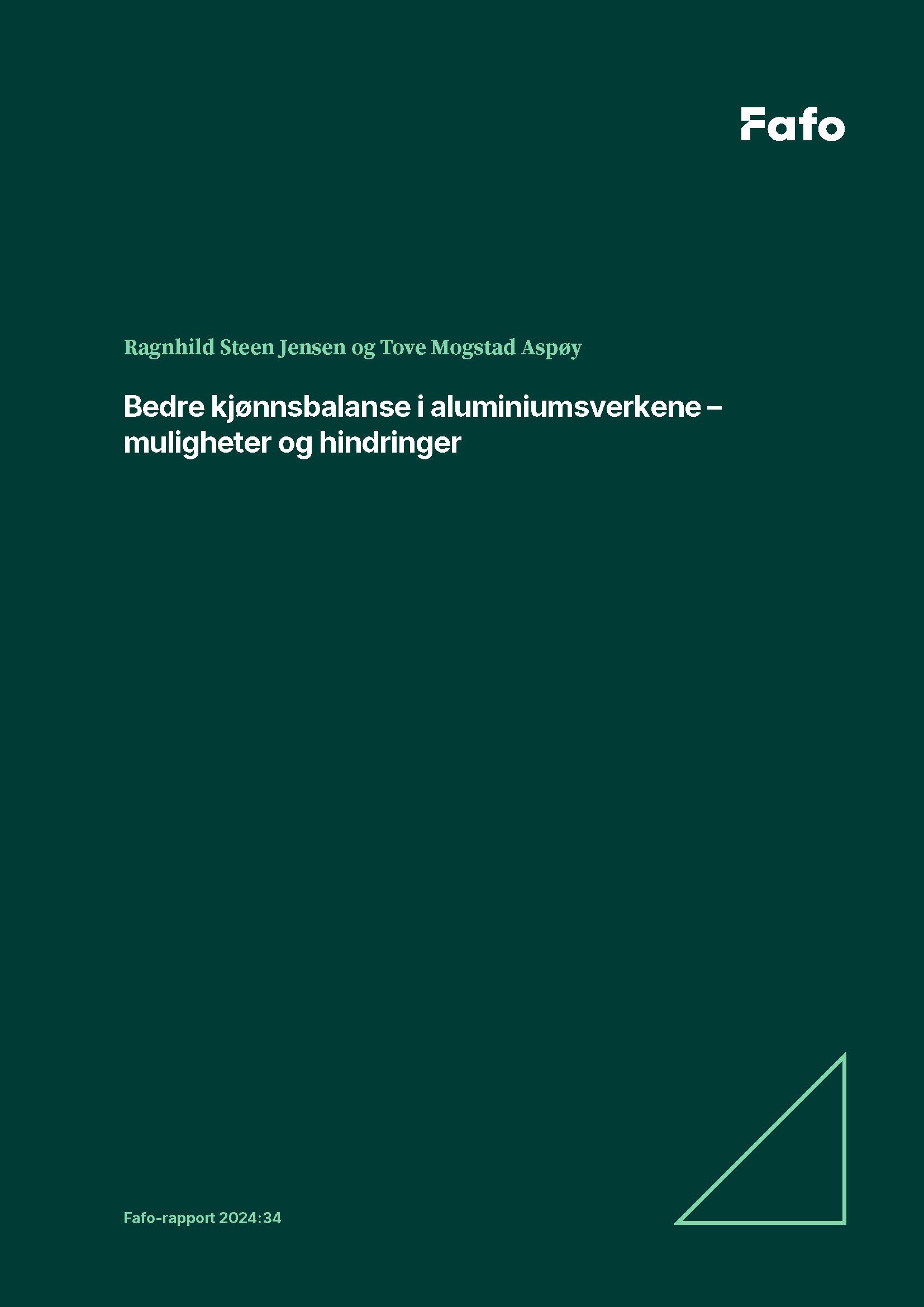 Bedre kjønnsbalanse i aluminiumsverkene – muligheter og hindringer