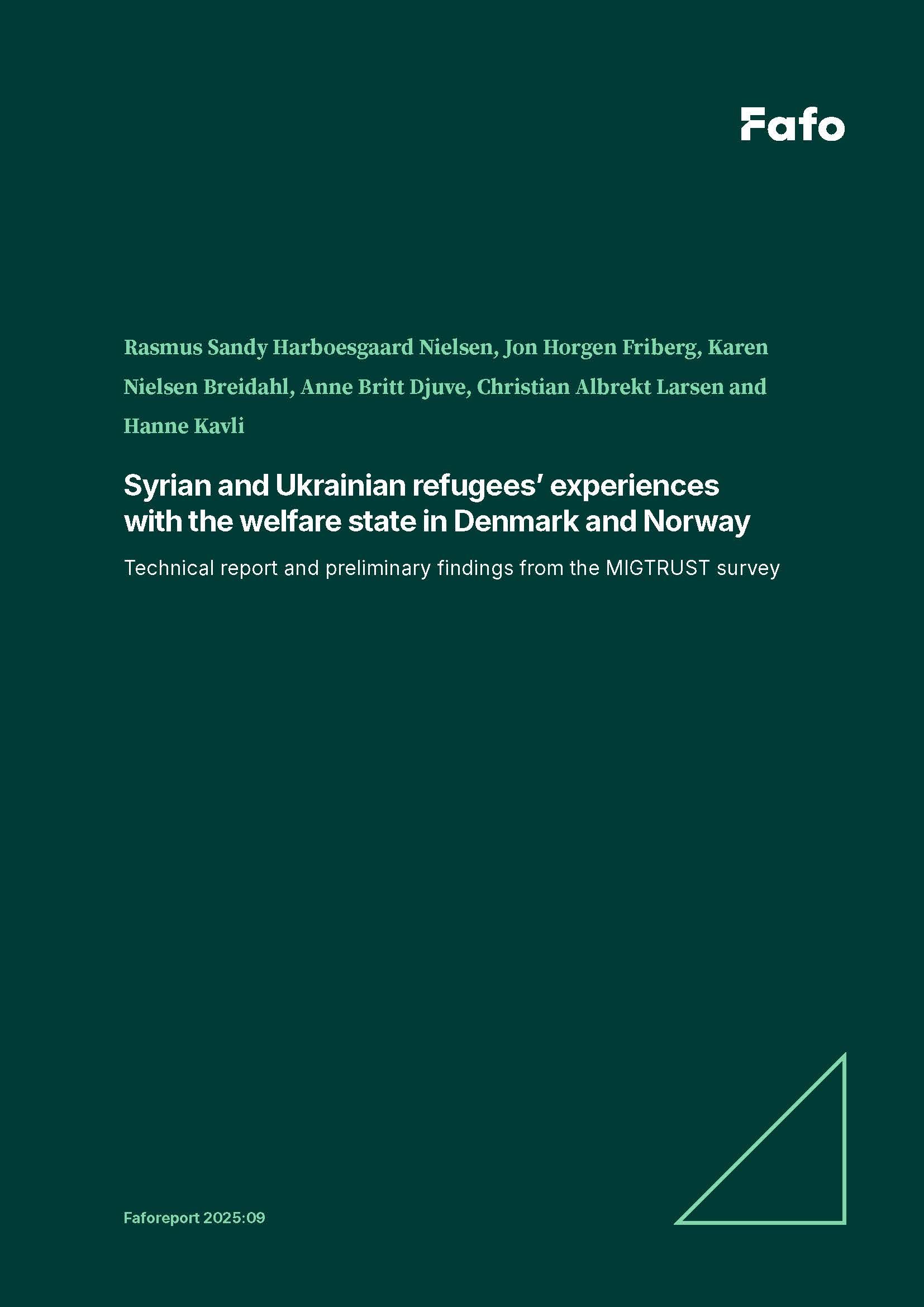 Syrian and Ukrainian refugees’ experiences with the welfare state in Denmark and Norway