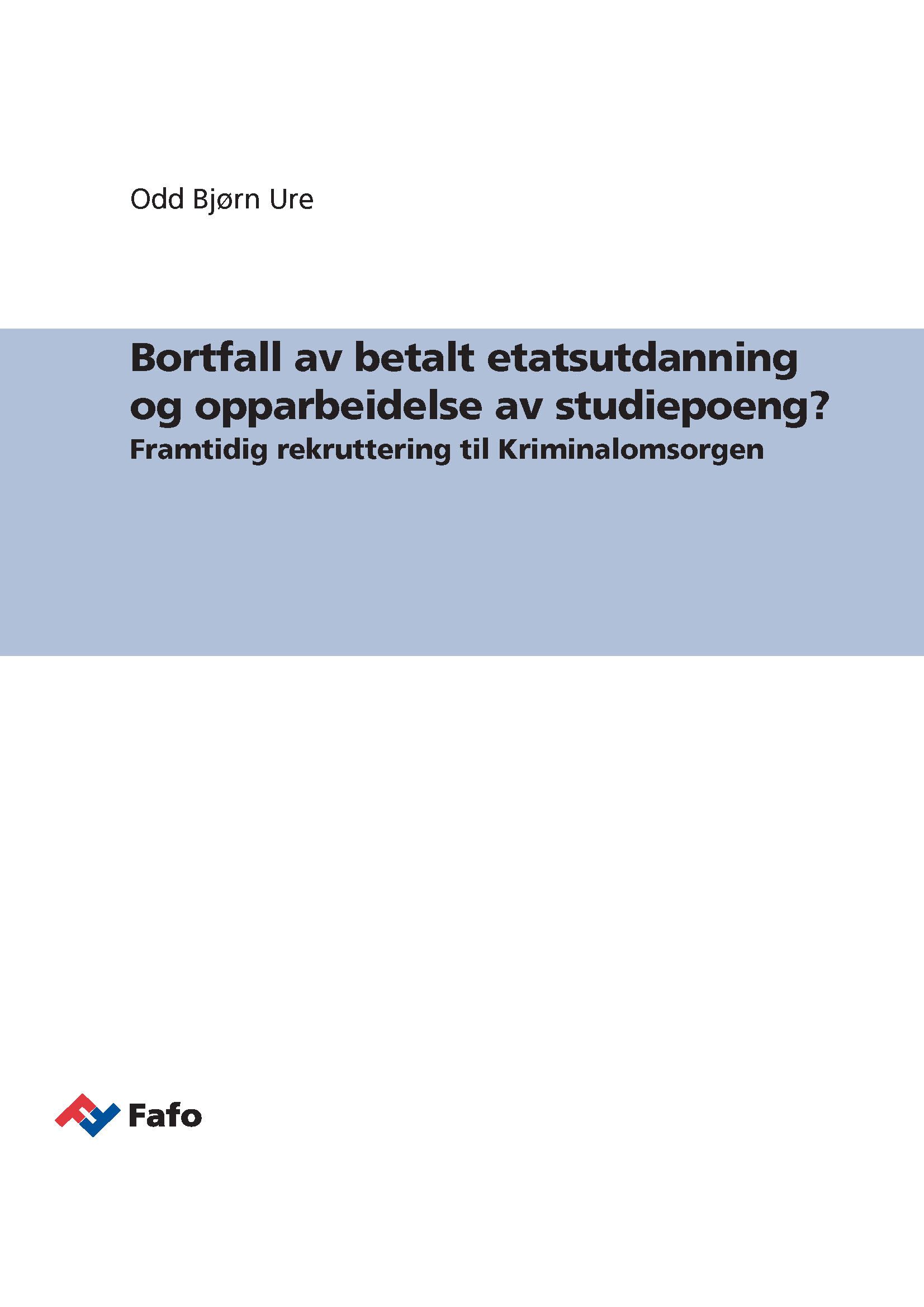 Bortfall av betalt etatsutdanning og opparbeidelse av studiepoeng?