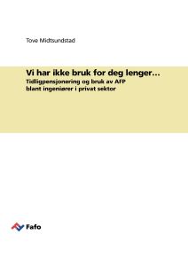 Vi har ikke bruk for deg lenger…