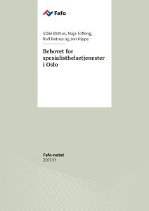 Behovet for spesialisthelsetjenester i Oslo