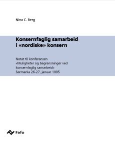 Konsernfaglig samarbeid i nordiske konsern