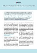 Labour Inspections’ strategies and tools used in enforcement of posting