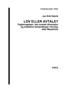 Lov eller avtale
