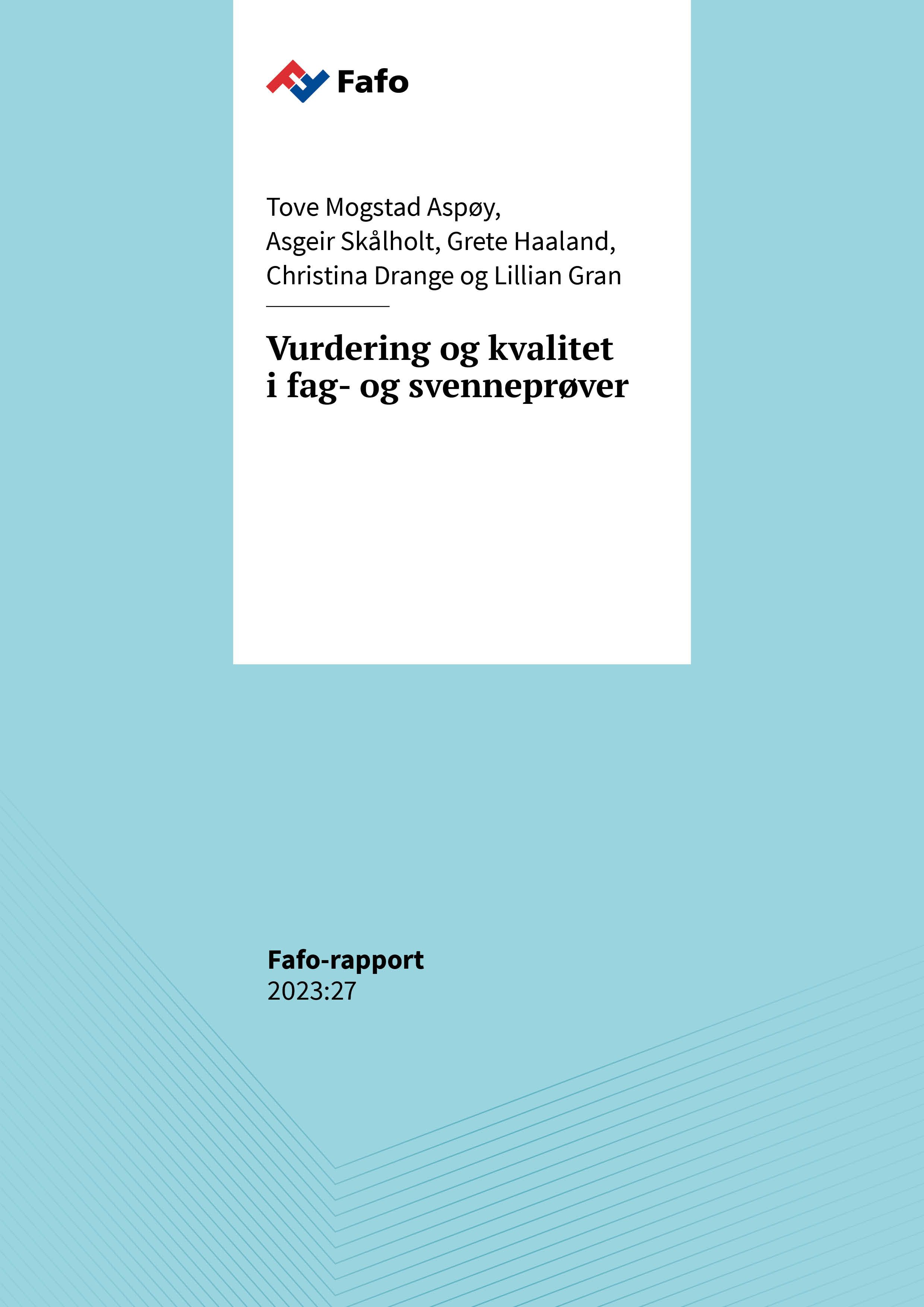 Vurdering og kvalitet i fag- og svenneprøver