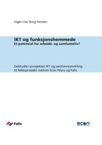 IKT og funksjonshemmede