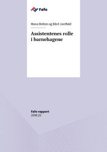 Assistentenes rolle i barnehagene