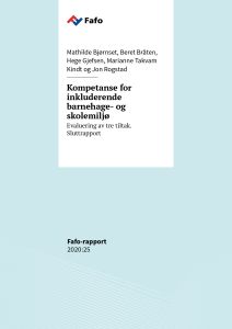 Kompetanse for inkluderende barnehage- og skolemiljø