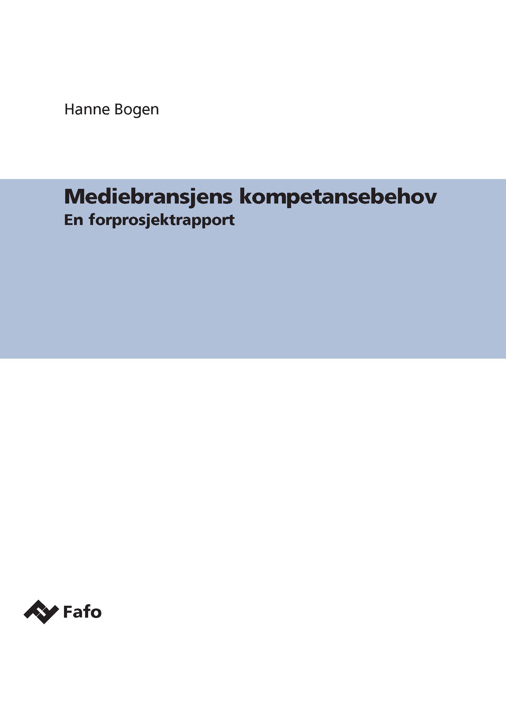 Mediebransjens kompetansebehov