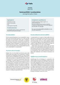 Seniorpolitikk i varehandelen