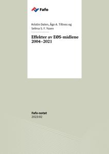 Effekter av EØS-midlene 2004–2021