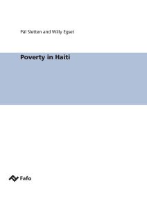 Poverty in Haiti