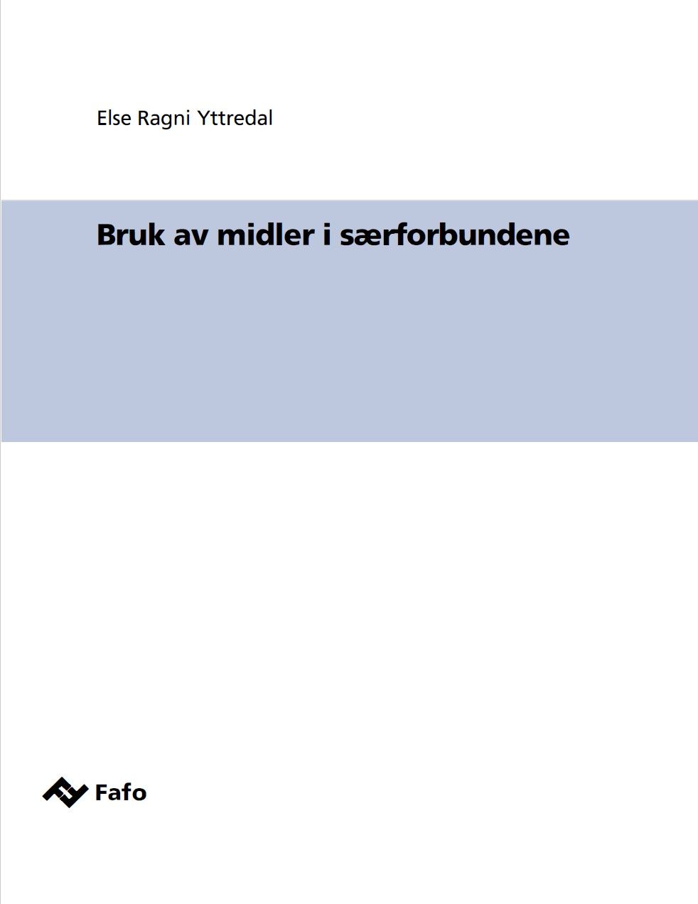 Bruk av midler i særforbundene