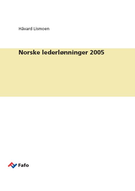 Norske lederlønninger 2005