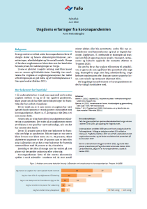 Ungdoms erfaringer fra koronapandemien