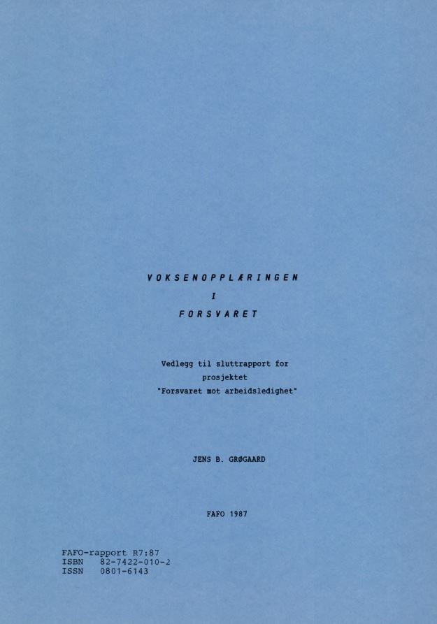 Voksenopplæring i forsvaret