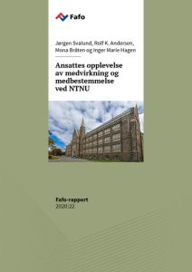 Ansattes opplevelse av medvirkning og medbestemmelse  ved NTNU