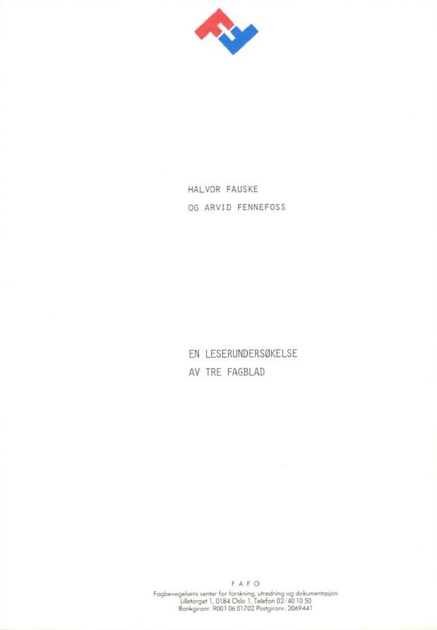 En leseundersøkelse av tre fagblad