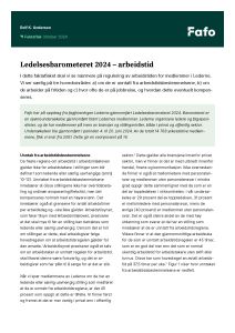 Ledelsesbarometeret 2024 – arbeidstid