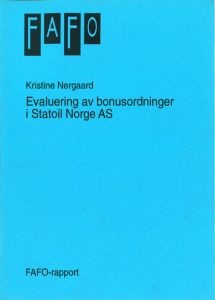 Evaluering av bonusordninger i Statoil Norge AS
