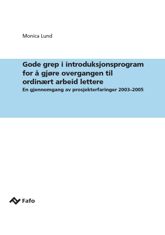 Gode grep i introduksjonsprogram for å gjøre overgangen til ordinært arbeid lettere