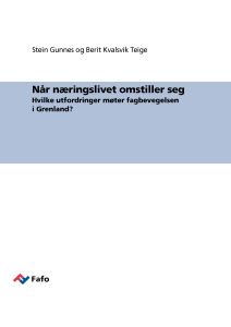 Når næringslivet omstiller seg