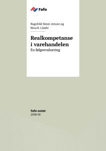 Realkompetanse i varehandelen