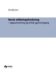 Norsk attføringsforskning
