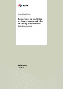 Kompetanse og omstilling – to sider av samme sak eller en umulig kombinasjon?