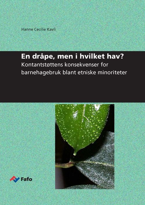 En dråpe, men i hvilket hav?