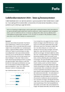 Ledelsesbarometeret 2024 – lønn og bonussystemer