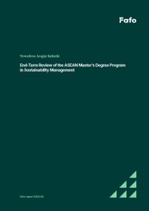 End-Term Review of the ASEAN Master in Sustainability Management Program