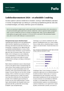 Ledelsesbarometeret 2024 – et arbeidsliv i endring