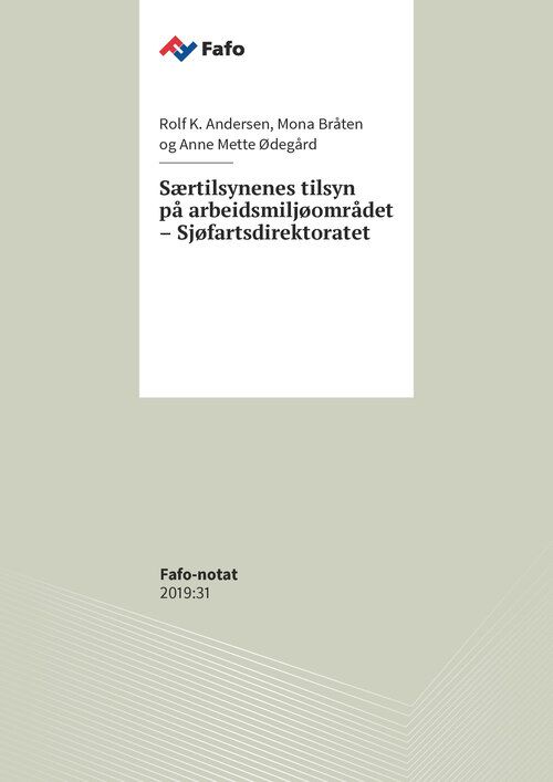 Særtilsynenes tilsyn på arbeidsmiljøområdet  – Sjøfartsdirektoratet