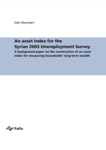 An asset index for the Syrian 2003 Unemployment Survey