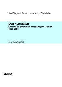 Den nye staten. Et underveisnotat