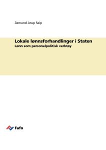 Lokale lønnsforhandlinger i Staten