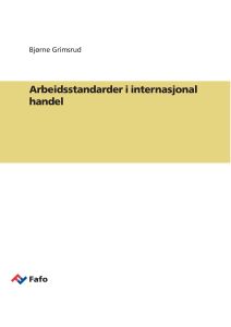 Arbeidsstandarder i internasjonal handel